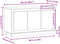 vidaXL - Dressoir - 102x35x55 - cm - bewerkt - hout - artisanaal - eikenkleurig