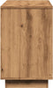 vidaXL - Dressoir - 102x35x55 - cm - bewerkt - hout - artisanaal - eikenkleurig
