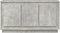 vidaXL - Dressoir - 102x35x55 - cm - bewerkt - hout - betongrijs