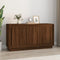 vidaXL - Dressoir - 102x35x55 - cm - bewerkt - hout - bruin - eikenkleur