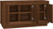 vidaXL - Dressoir - 102x35x55 - cm - bewerkt - hout - bruin - eikenkleur