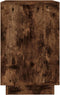 vidaXL - Dressoir - 102x35x55 - cm - bewerkt - hout - gerookt - eikenkleurig