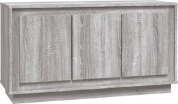vidaXL - Dressoir - 102x35x55 - cm - bewerkt - hout - grijs - sonoma - eikenkleurig
