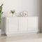 vidaXL - Dressoir - 102x35x55 - cm - bewerkt - hout - hoogglans - wit