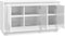 vidaXL - Dressoir - 102x35x55 - cm - bewerkt - hout - hoogglans - wit