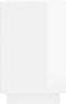 vidaXL - Dressoir - 102x35x55 - cm - bewerkt - hout - hoogglans - wit