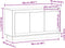 vidaXL - Dressoir - 102x35x55 - cm - bewerkt - hout - oud - houtkleurig