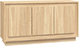 vidaXL - Dressoir - 102x35x55 - cm - bewerkt - hout - sonoma - eikenkleurig