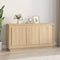 vidaXL - Dressoir - 102x35x55 - cm - bewerkt - hout - sonoma - eikenkleurig