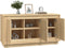 vidaXL - Dressoir - 102x35x55 - cm - bewerkt - hout - sonoma - eikenkleurig