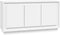 vidaXL - Dressoir - 102x35x55 - cm - bewerkt - hout - wit