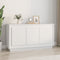 vidaXL - Dressoir - 102x35x55 - cm - bewerkt - hout - wit