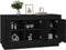 vidaXL - Dressoir - 102x35x55 - cm - bewerkt - hout - zwart