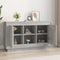 vidaXL - Dressoir - 102x35x60 - cm - bewerkt - hout - betongrijs