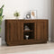 vidaXL - Dressoir - 102x35x60 - cm - bewerkt - hout - bruin - eikenkleur