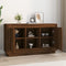 vidaXL - Dressoir - 102x35x60 - cm - bewerkt - hout - bruin - eikenkleur