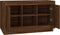 vidaXL - Dressoir - 102x35x60 - cm - bewerkt - hout - bruin - eikenkleur