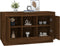vidaXL - Dressoir - 102x35x60 - cm - bewerkt - hout - bruin - eikenkleur