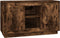 vidaXL - Dressoir - 102x35x60 - cm - bewerkt - hout - gerookt - eikenkleurig