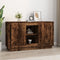 vidaXL - Dressoir - 102x35x60 - cm - bewerkt - hout - gerookt - eikenkleurig