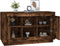 vidaXL - Dressoir - 102x35x60 - cm - bewerkt - hout - gerookt - eikenkleurig