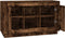 vidaXL - Dressoir - 102x35x60 - cm - bewerkt - hout - gerookt - eikenkleurig
