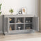 vidaXL - Dressoir - 102x35x60 - cm - bewerkt - hout - grijs - sonoma - eikenkleurig