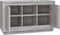vidaXL - Dressoir - 102x35x60 - cm - bewerkt - hout - grijs - sonoma - eikenkleurig