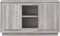 vidaXL - Dressoir - 102x35x60 - cm - bewerkt - hout - grijs - sonoma - eikenkleurig