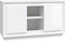 vidaXL - Dressoir - 102x35x60 - cm - bewerkt - hout - hoogglans - wit