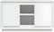 vidaXL - Dressoir - 102x35x60 - cm - bewerkt - hout - hoogglans - wit