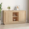 vidaXL - Dressoir - 102x35x60 - cm - bewerkt - hout - sonoma - eikenkleurig
