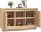 vidaXL - Dressoir - 102x35x60 - cm - bewerkt - hout - sonoma - eikenkleurig