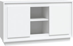 vidaXL - Dressoir - 102x35x60 - cm - bewerkt - hout - wit