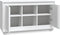 vidaXL - Dressoir - 102x35x60 - cm - bewerkt - hout - wit