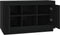 vidaXL - Dressoir - 102x35x60 - cm - bewerkt - hout - zwart