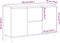 vidaXL - Dressoir - 102x35x70 - cm - bewerkt - hout - artisanaal - eikenkleurig