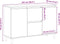 vidaXL - Dressoir - 102x35x70 - cm - bewerkt - hout - oud - houtkleurig