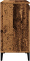 vidaXL - Dressoir - 102x35x70 - cm - bewerkt - hout - oud - houtkleurig