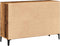 vidaXL - Dressoir - 102x35x70 - cm - bewerkt - hout - oud - houtkleurig