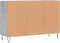 vidaXL - Dressoir - 103,5x35x70 - cm - bewerkt - hout - betongrijs
