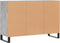 vidaXL - Dressoir - 103,5x35x70 - cm - bewerkt - hout - betongrijs