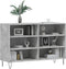 vidaXL - Dressoir - 103,5x35x70 - cm - bewerkt - hout - betongrijs