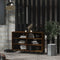 vidaXL - Dressoir - 103,5x35x70 - cm - bewerkt - hout - bruin - eikenkleur