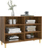 vidaXL - Dressoir - 103,5x35x70 - cm - bewerkt - hout - bruin - eikenkleur