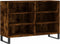 vidaXL - Dressoir - 103,5x35x70 - cm - bewerkt - hout - gerookt - eikenkleurig