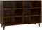 vidaXL - Dressoir - 103,5x35x70 - cm - bewerkt - hout - gerookt - eikenkleurig
