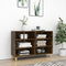 vidaXL - Dressoir - 103,5x35x70 - cm - bewerkt - hout - gerookt - eikenkleurig