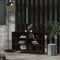vidaXL - Dressoir - 103,5x35x70 - cm - bewerkt - hout - gerookt - eikenkleurig