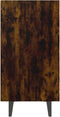 vidaXL - Dressoir - 103,5x35x70 - cm - bewerkt - hout - gerookt - eikenkleurig